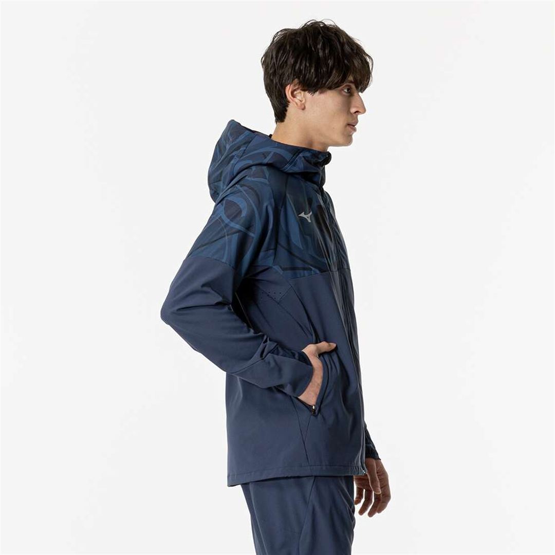 ストレッチクロスフーディ ページエントブルー XL