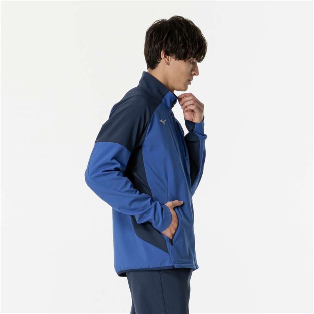 【ストレッチ／防風】テックシールドジャケット クラシックブルー S