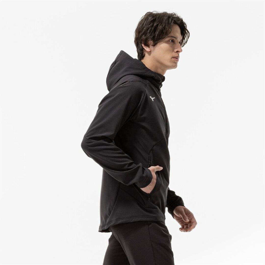 【ストレッチ／防風】テックシールドジャケット ブラック 3XL