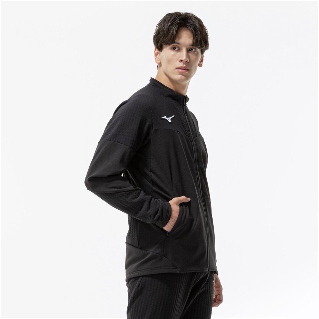 【ストレッチ／防風】テックシールドハイブリッドジャケット ブラック XL