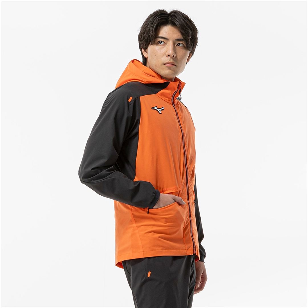 ハイブリッド3WAYジャケット サンストーンオレンジ×ブラック XL