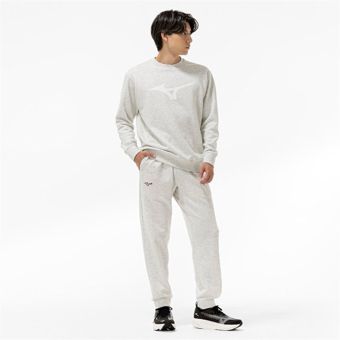 THE MZ SWEAT BIGロゴクルーネックスウェット オートミール杢 S