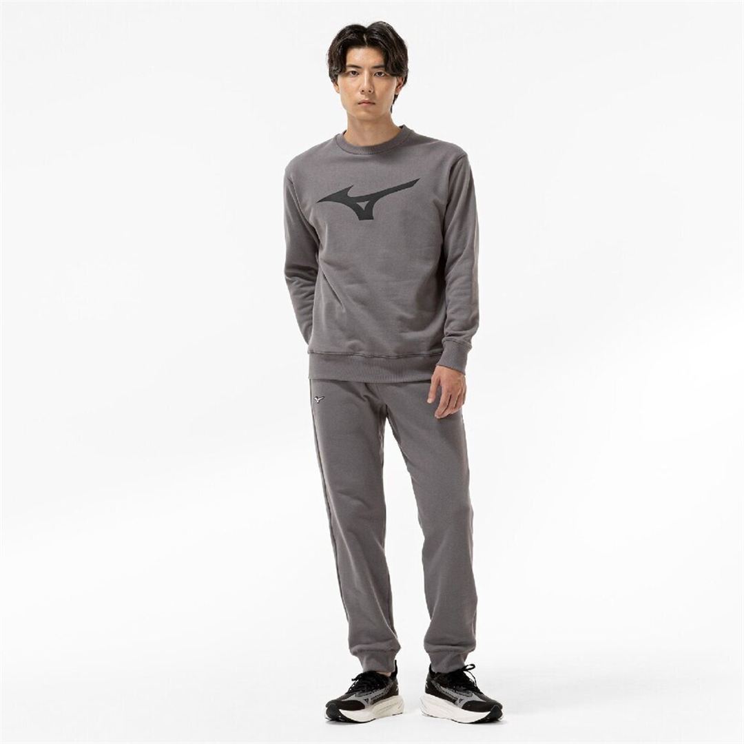 THE MZ SWEAT BIGロゴクルーネックスウェット チャコール XL