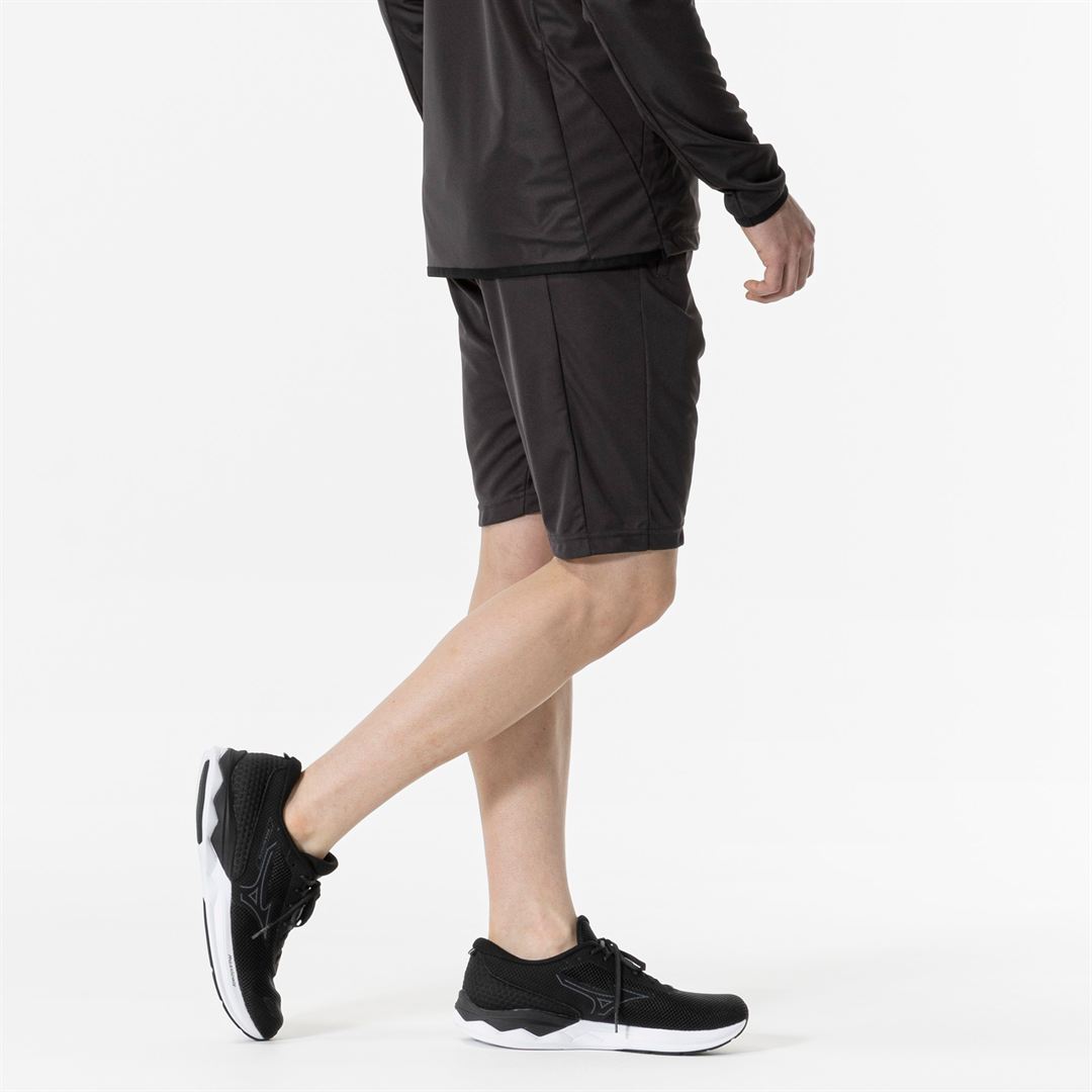 ライトニットハーフパンツ チャコールグレー XS