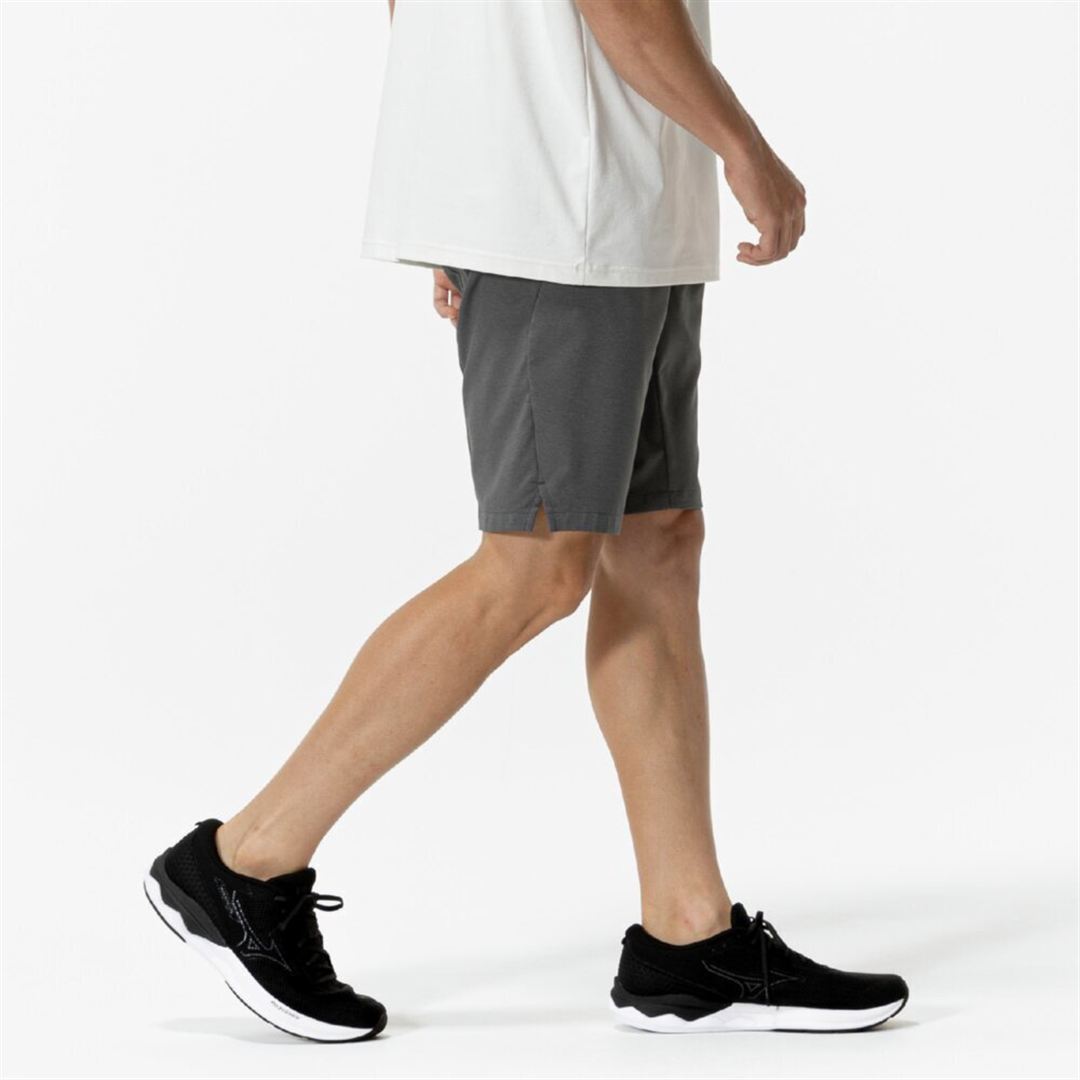 ストレッチハーフパンツ ダークグレー杢 S
