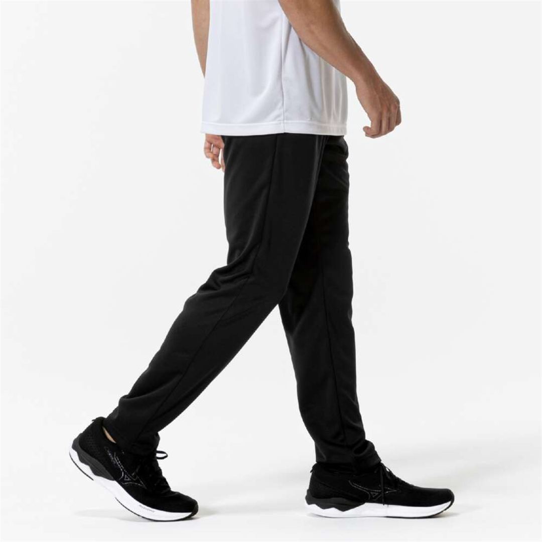 ナビドライニットロングパンツ ブラック×シルバー XL