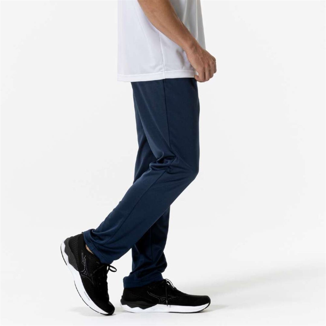 ナビドライニットロングパンツ ドレスネイビー×シルバー XL