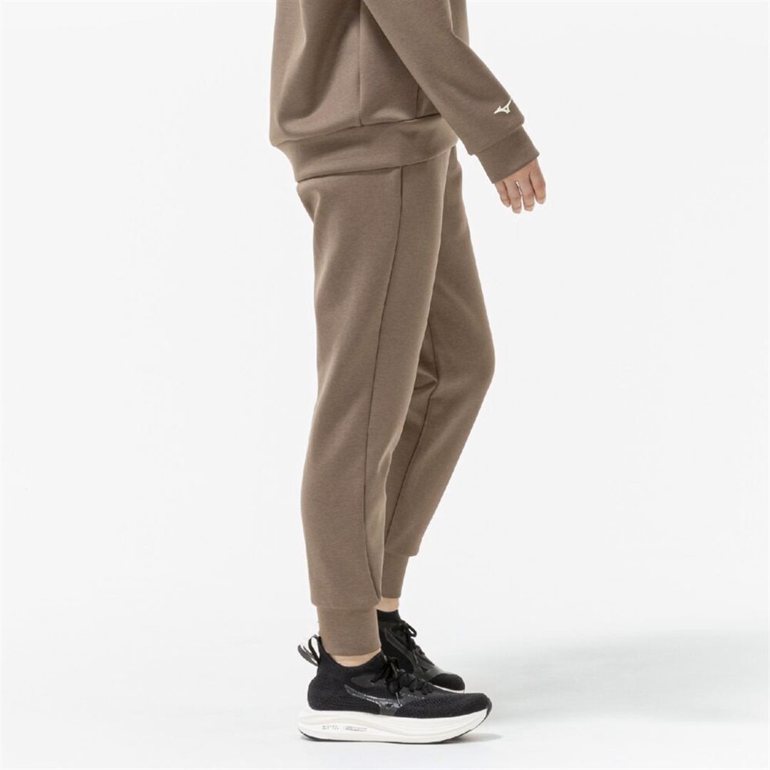 ストレッチスウェットアンクル丈パンツ キャメル杢 XL