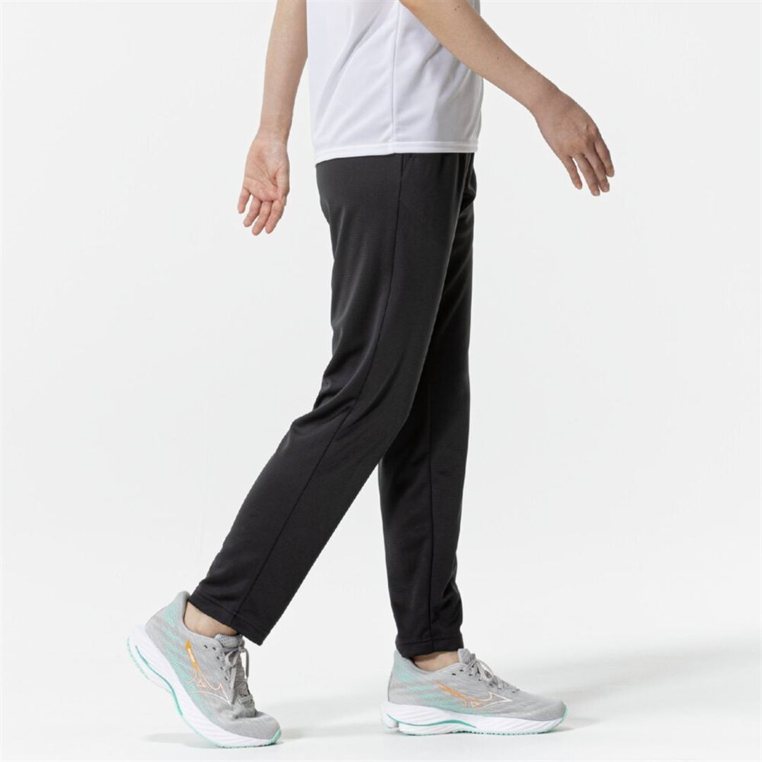 ナビドライ ニットロングパンツ チャコールグレー×シルバー S