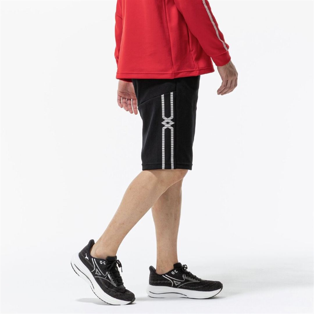 MCラインウォームアップハーフパンツ ブラック XS