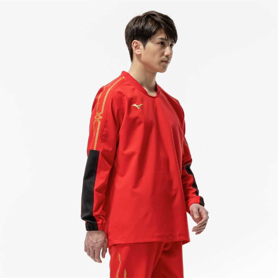 MCライン タフブレーカーシャツ チャイニーズレッド XL