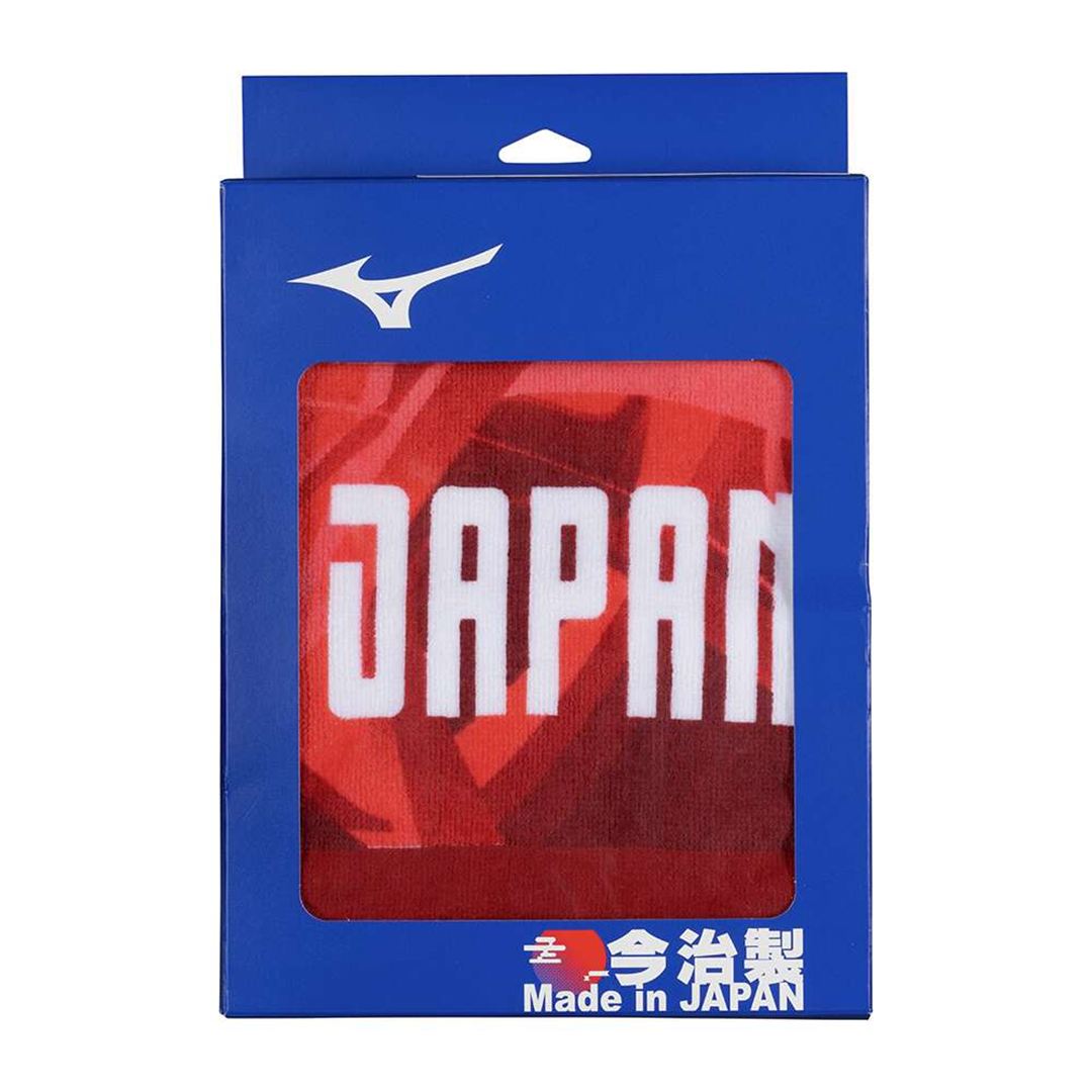 今治製タオル／JAPANマフラータオル(箱入り) レッド