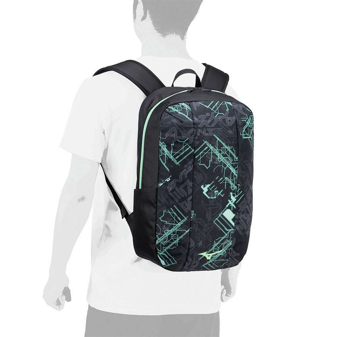 バックパック(25L) ブラック×ライム