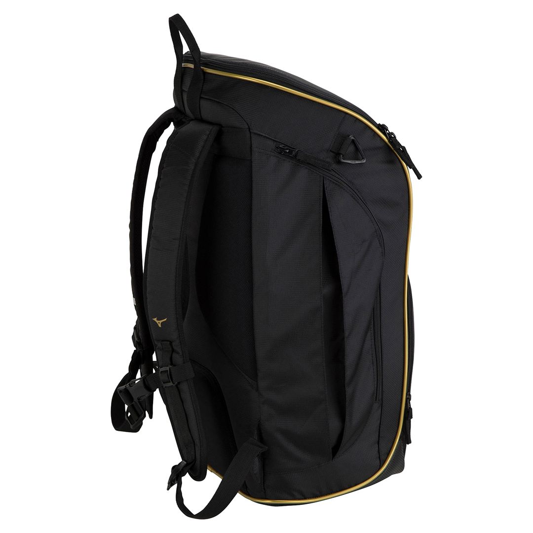 チームバックパック PCポケット付き(40L) ブラックｘゴールド