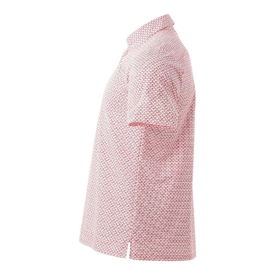 MIZUNOコンフェッティ柄半袖シャツ レッド M