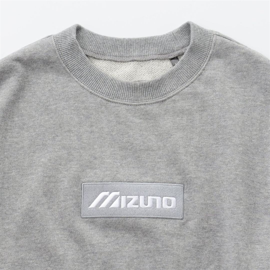 NEW VINTAGE GOLF MIZUNO ボックスロゴ クルースウェット グレー XL