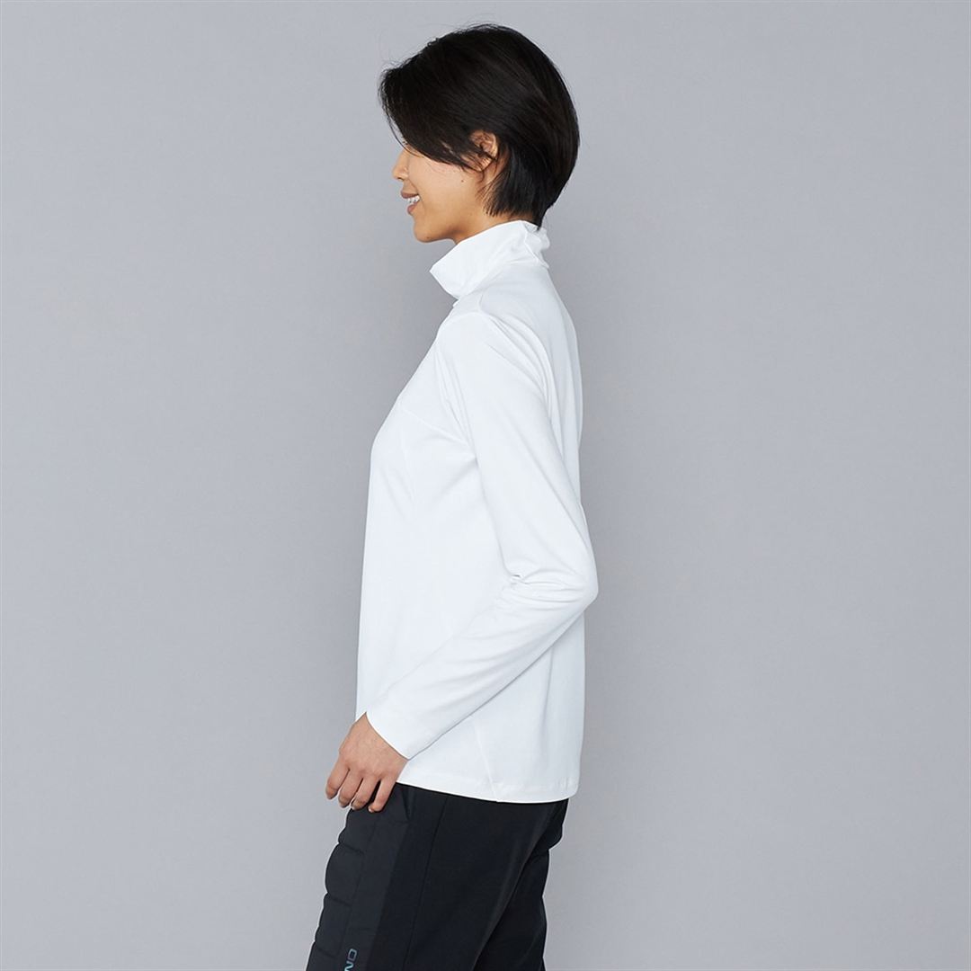 UVハイネックシャツ ホワイト XL