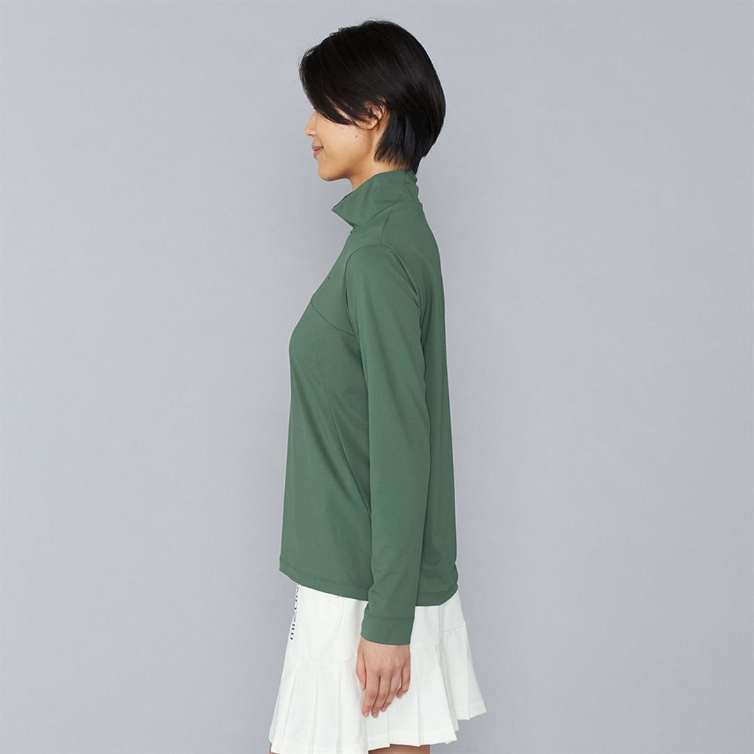 UVハイネックシャツ フォレストグリーン XL