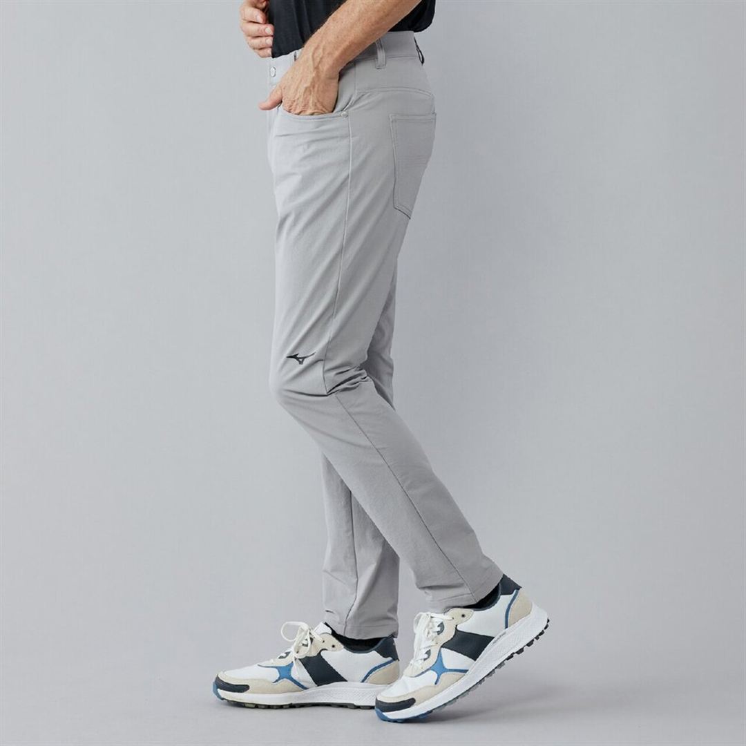 MIZUNOダブルウィーブストレッチロングパンツ シルバーグレー M