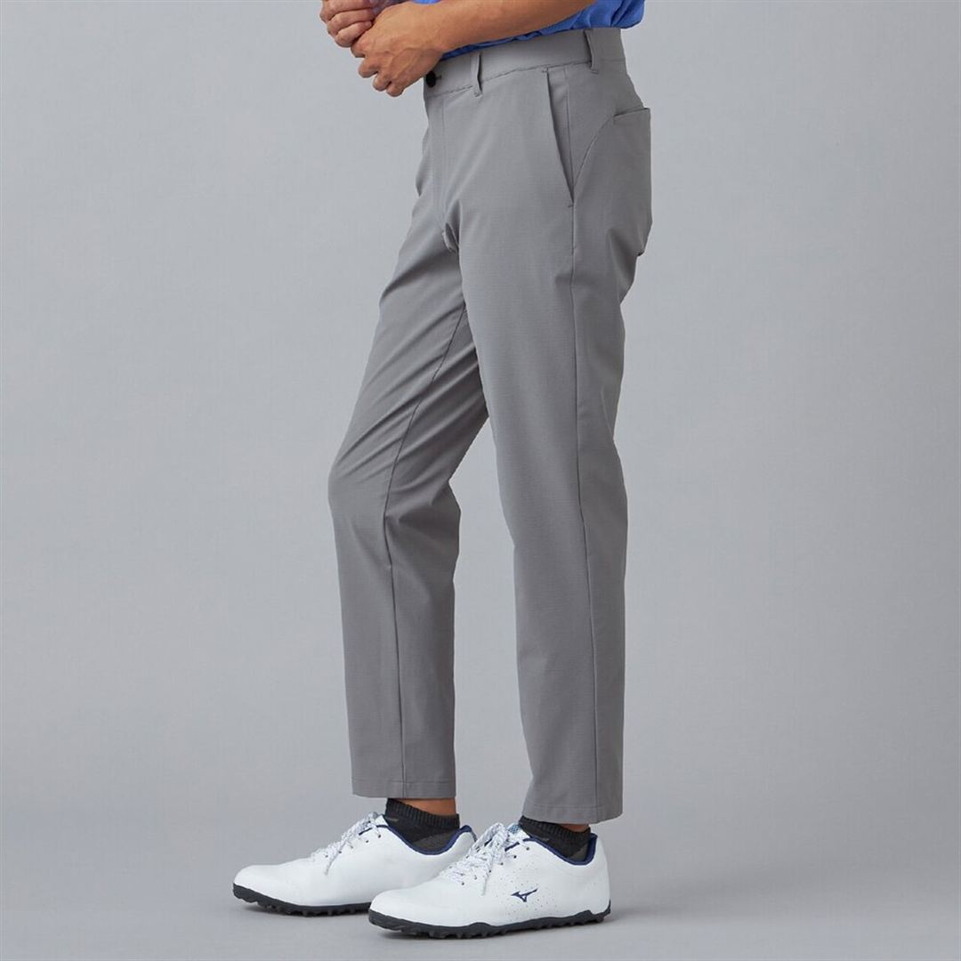 驚2ストレッチロングパンツ九分丈【驚着極伸／秒で戻るパンツ】 チャコールグレー XL