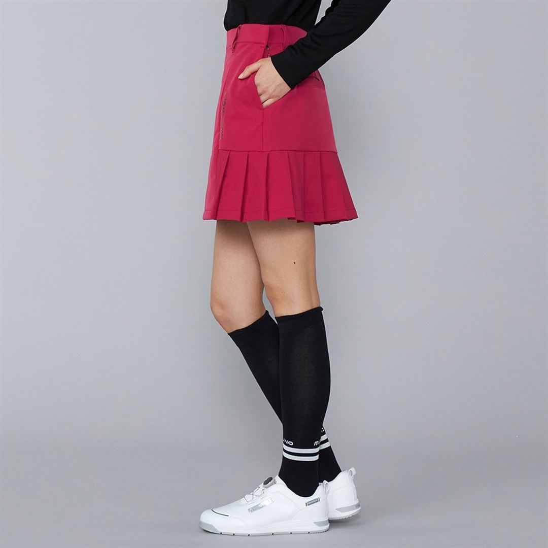 プリーツテールスカート ワイン XL
