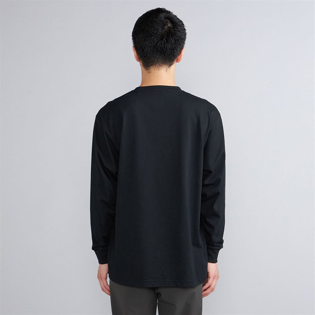 【ミズノ直営限定】モノグラムM Tシャツ長袖 ブラック S