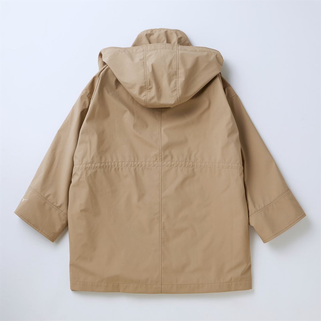 【ROPE／吸湿発熱】WINDSTOPPER ギャザーハーフコート ベージュ 38