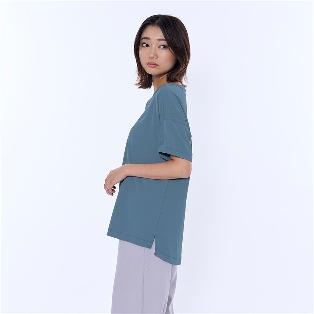 アンチスウェット Tシャツ ティールブルー S