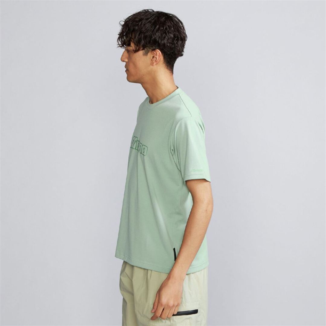 リサイクルポリエステルグラフィックTシャツ アイスバーググリーン M