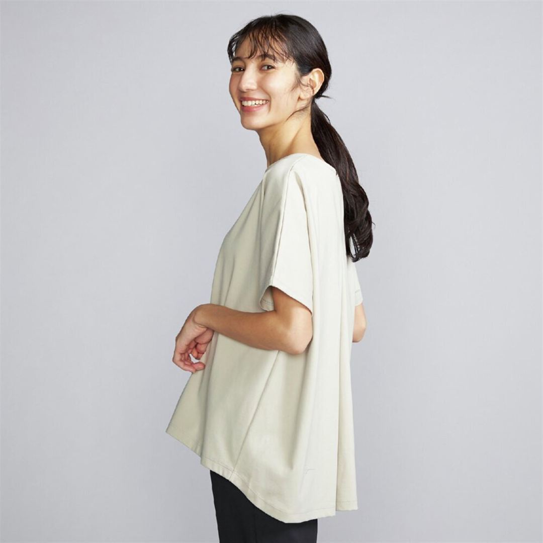 UVカットポンチTシャツ グレージュ S