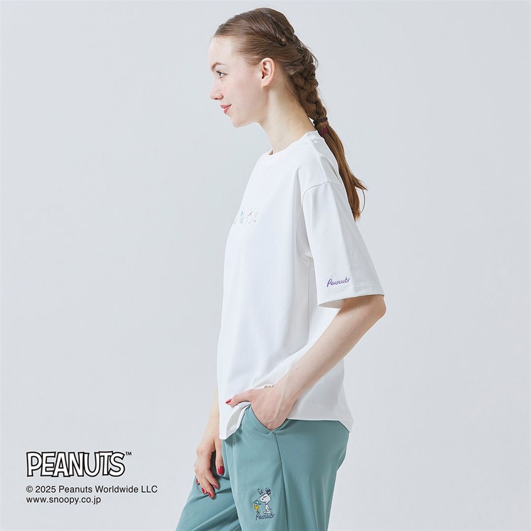 【PEANUTS】アンチスウェット Tシャツ マシュマロホワイト XS