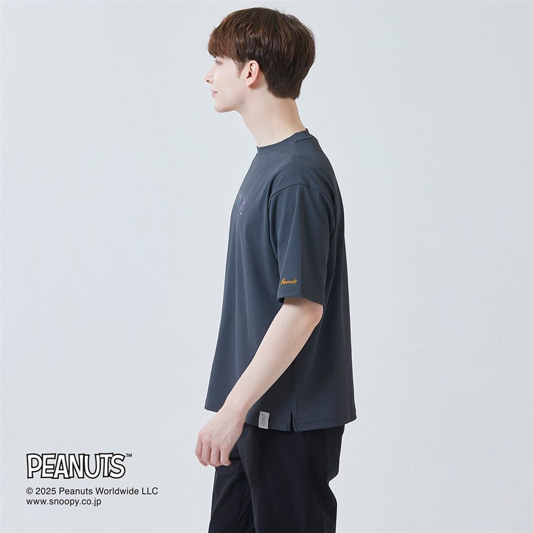 【PEANUTS】アンチスウェット Tシャツ アッシュブラック XS
