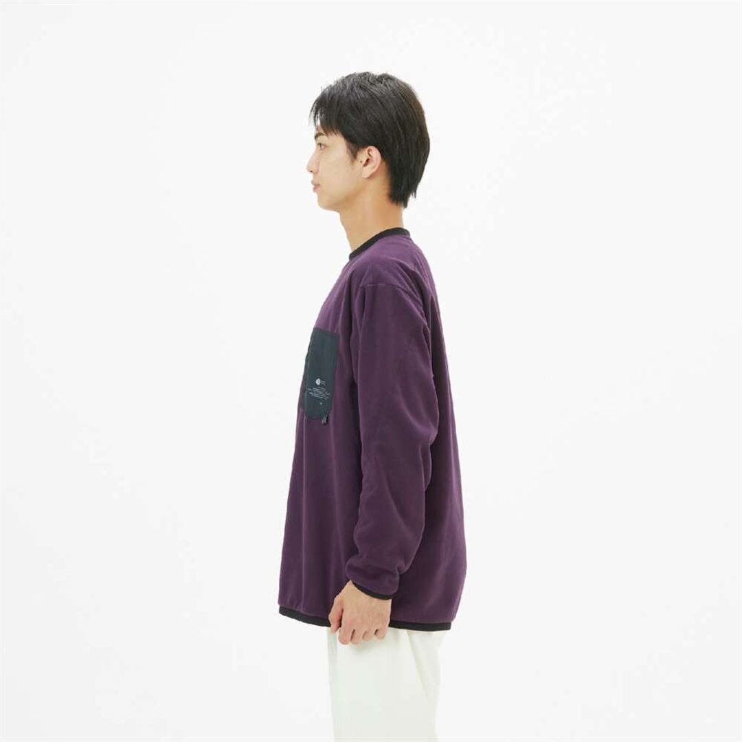 POLARTECクルーネックシャツ ミッドナイトプラム XL