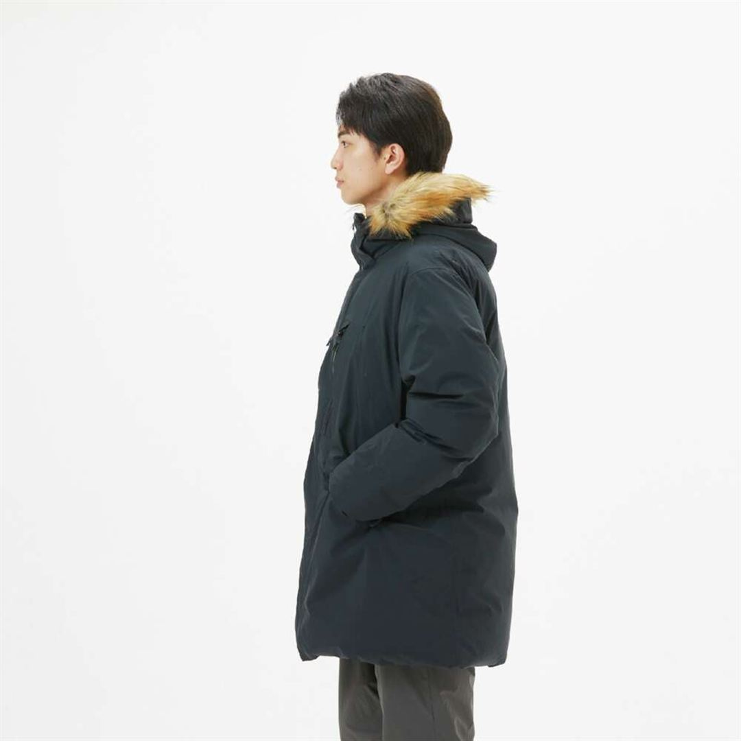 【吸湿発熱】WINDSTOPPER イエローナイフダウンジャケット ブラック M