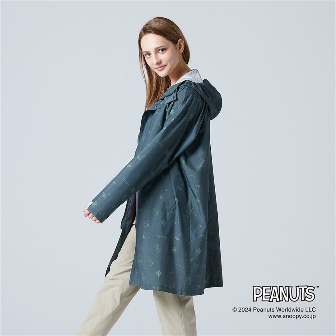 【PEANUTS】Compactウォーターリパレントコート オリーブ M