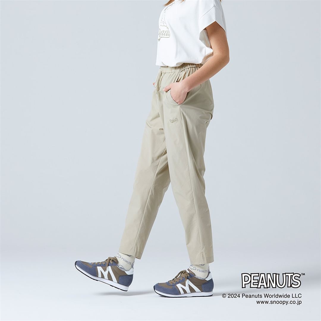 【PEANUTS】ウォーターリパレントストレッチパンツ オックスフォードベージュ S