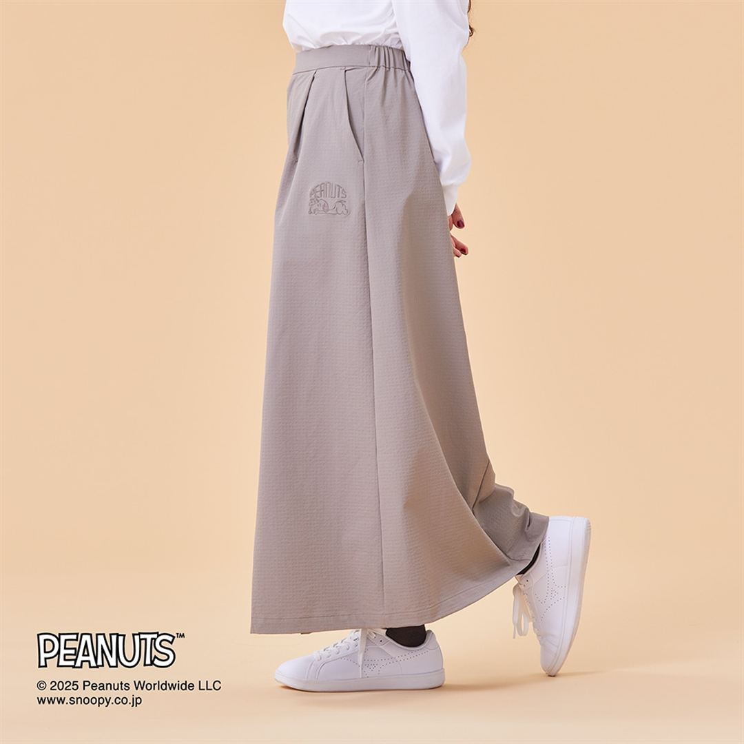 【PEANUTS】ストレッチナイロンスカート ティンバーウルフ S