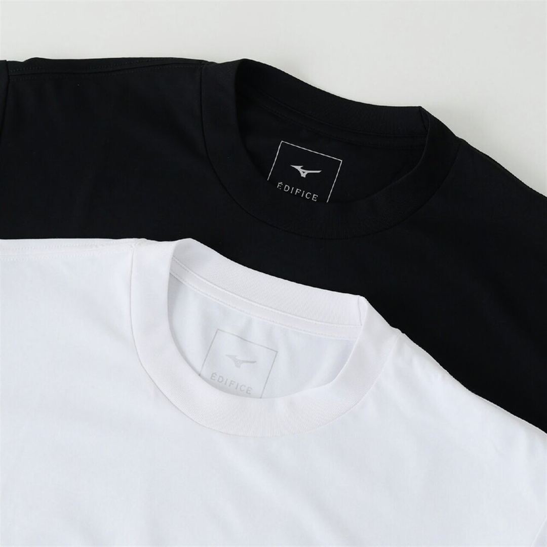 【EDIFICE】ダイナモーションフィット 2-PACK Tシャツ ブラック×ホワイト S