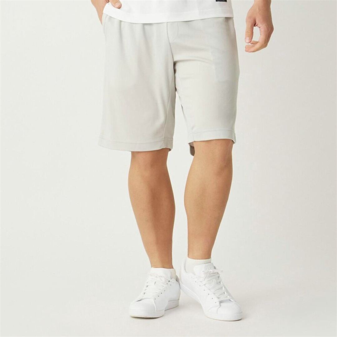 【ミズノ直営限定／接触冷感】アイスタッチニットハーフパンツ シルバーグレー XL