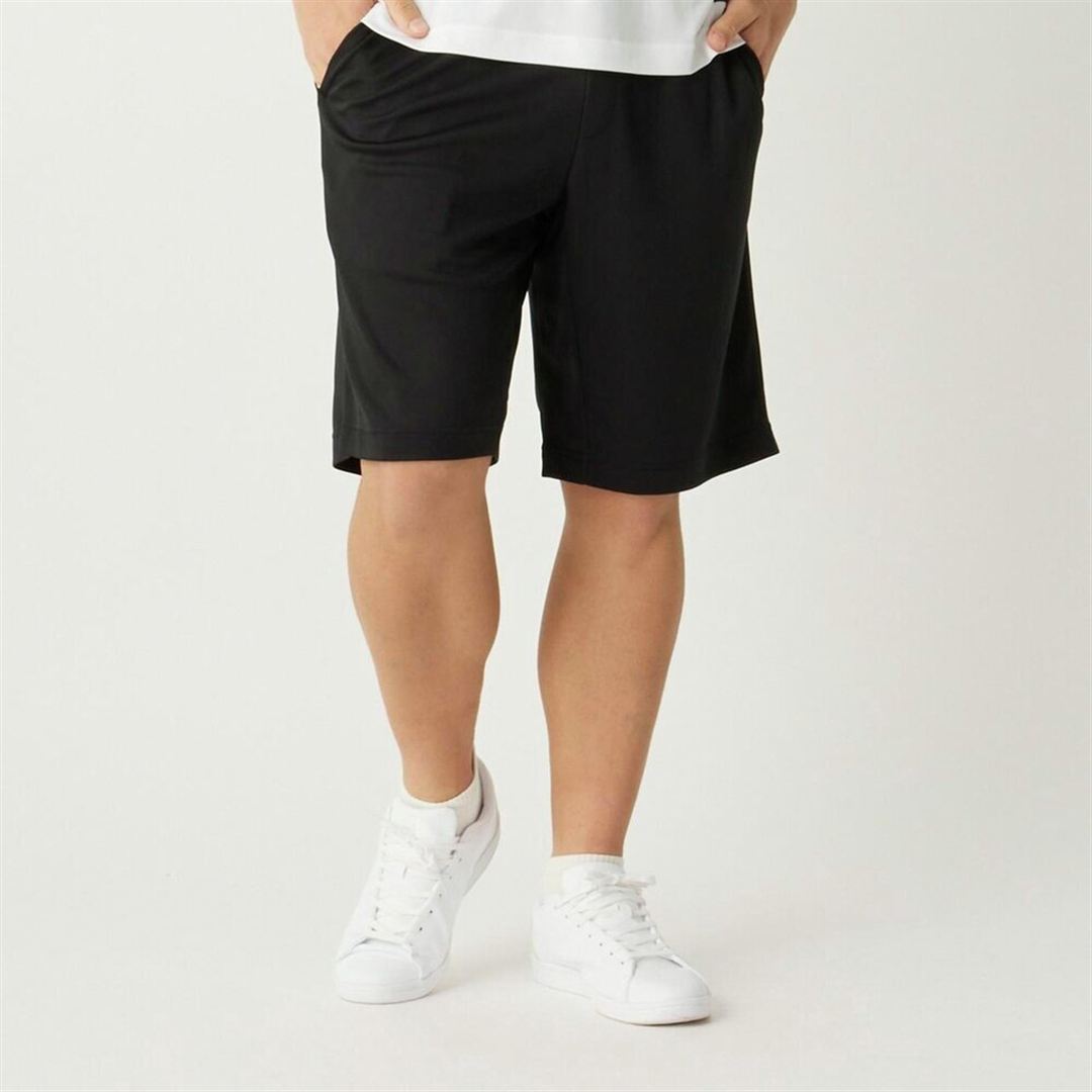 【ミズノ直営限定／接触冷感】アイスタッチニットハーフパンツ ブラック XL