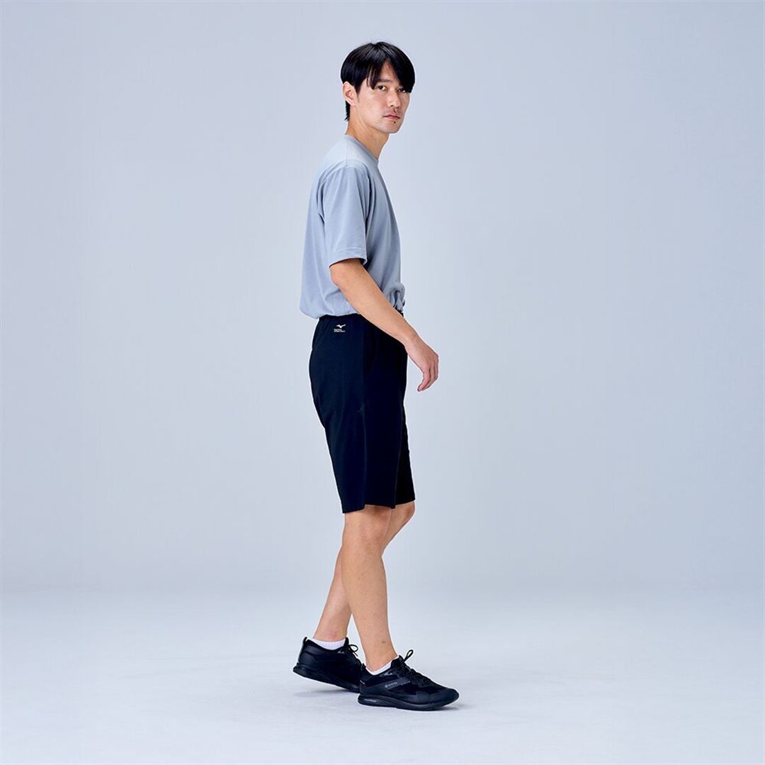 ハイストレッチ ハーフパンツ ブラック XL