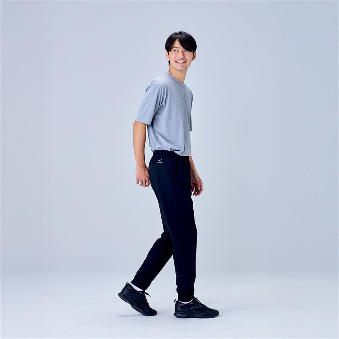 ハイストレッチ ジョガーパンツ ブラック XL