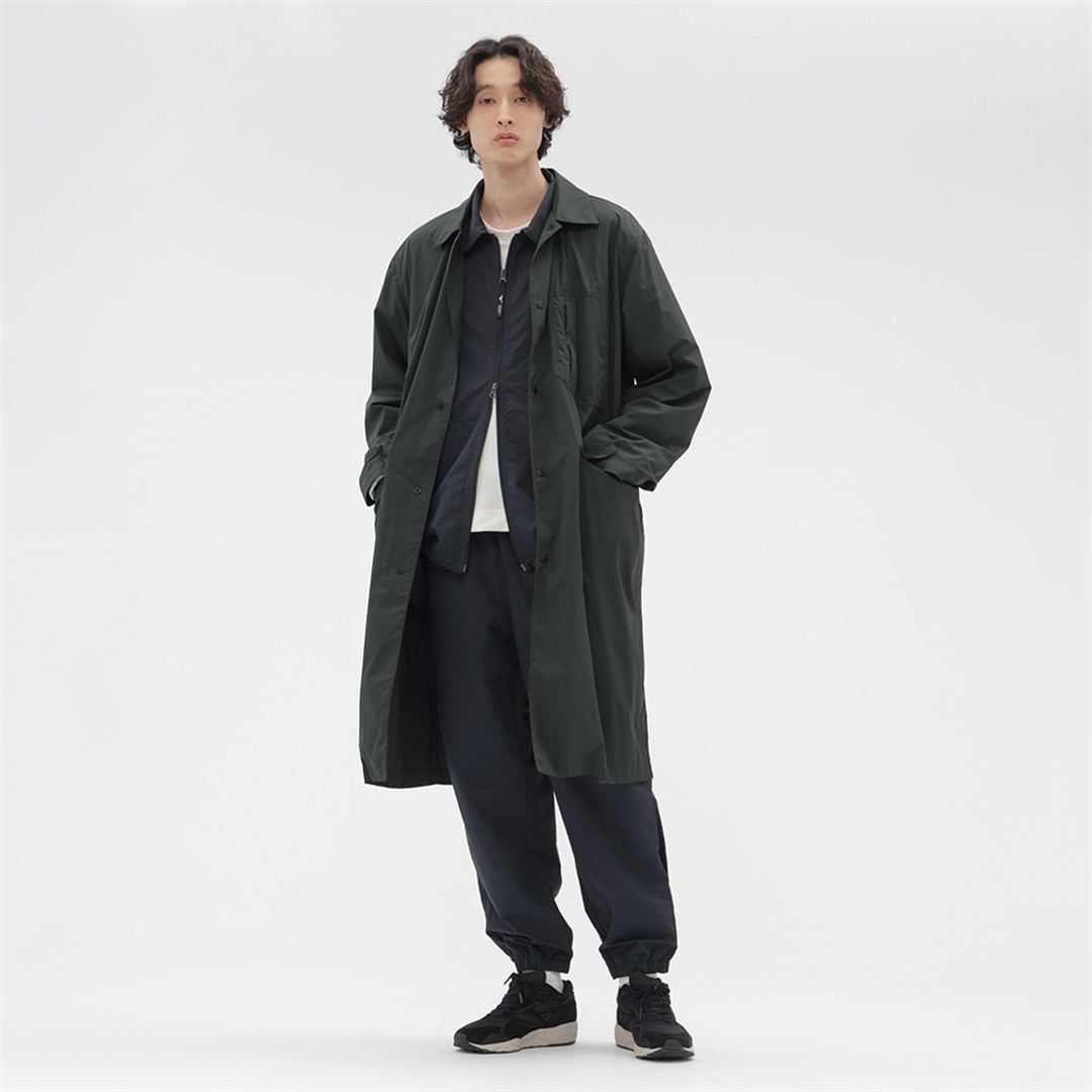 【MARGARET HOWELL】タスランナイロンシャツ DK.ネイビー M