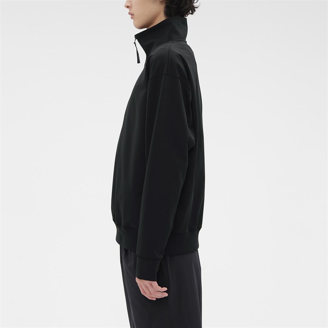 【MARGARET HOWELL】ヘビーオンスZIPシャツ ブラック M