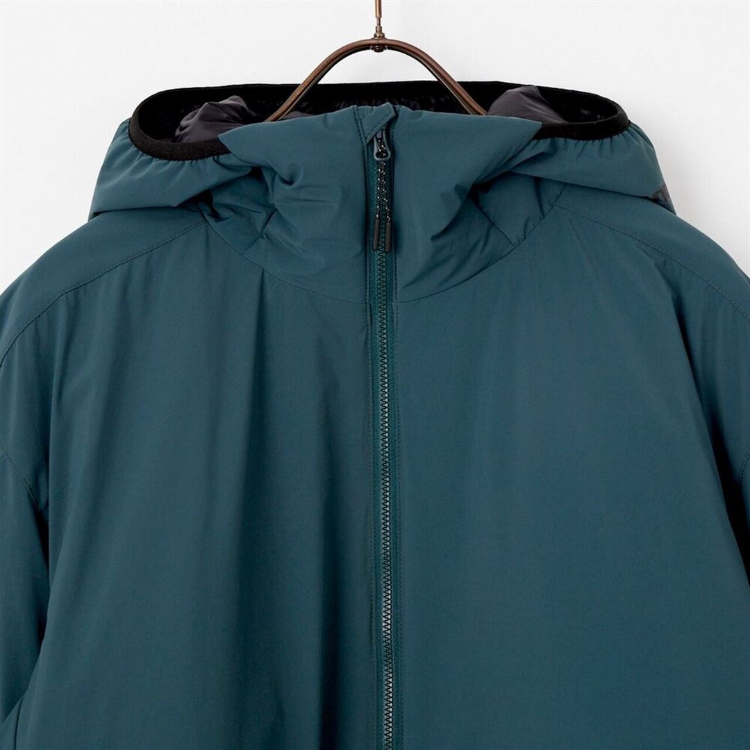 【JEANS FACTORY／吸湿発熱】ブレスサーモパファージャケット フォレストグリーン XL