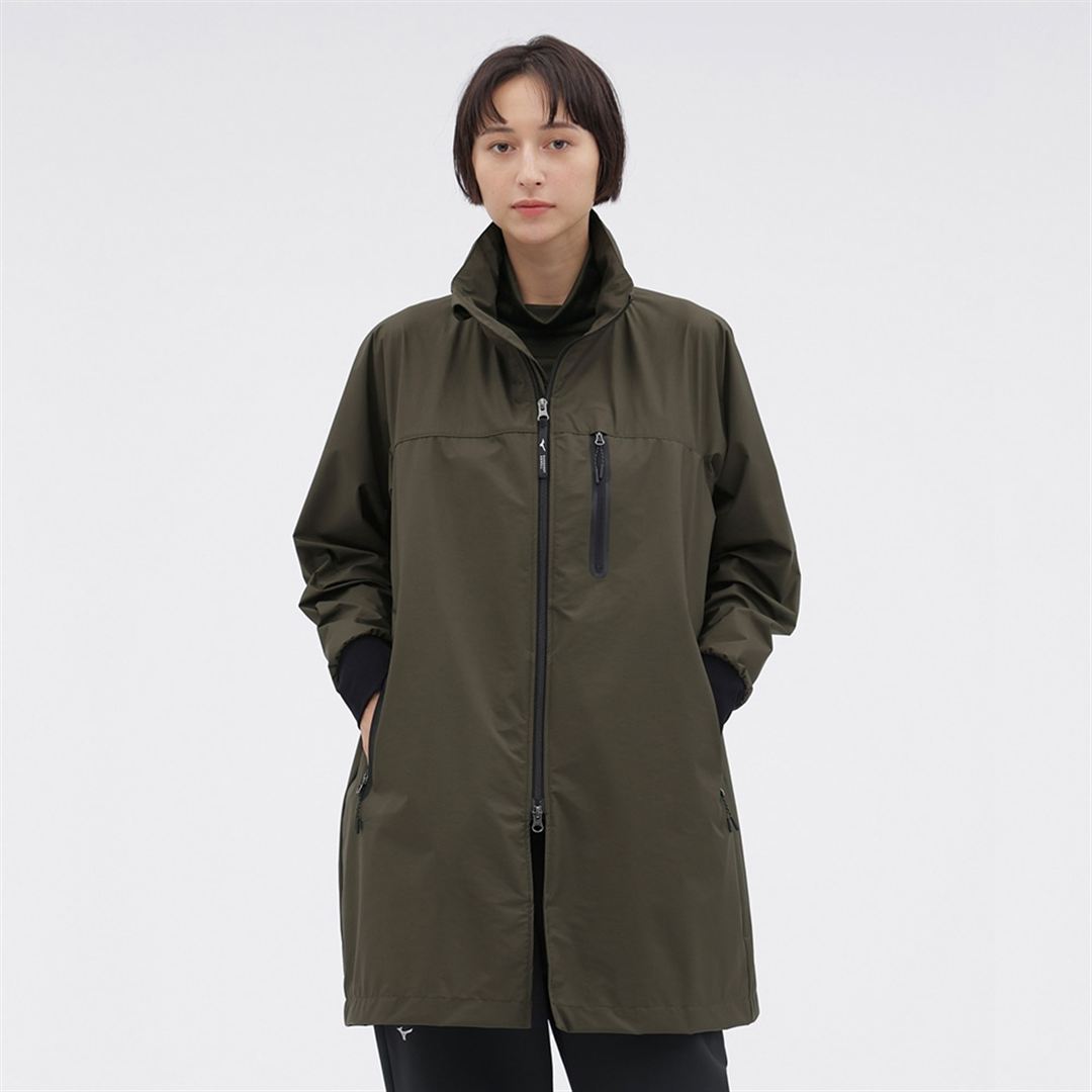 【MARGARET HOWELL】ベルグテックタスランナイロンリップコート DK.カーキ 2