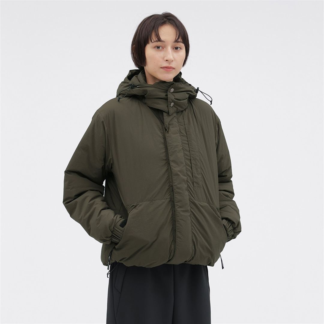 【MARGARET HOWELL】ウォーターリパレントタスランナイロンリップジャケット DK.カーキ 2