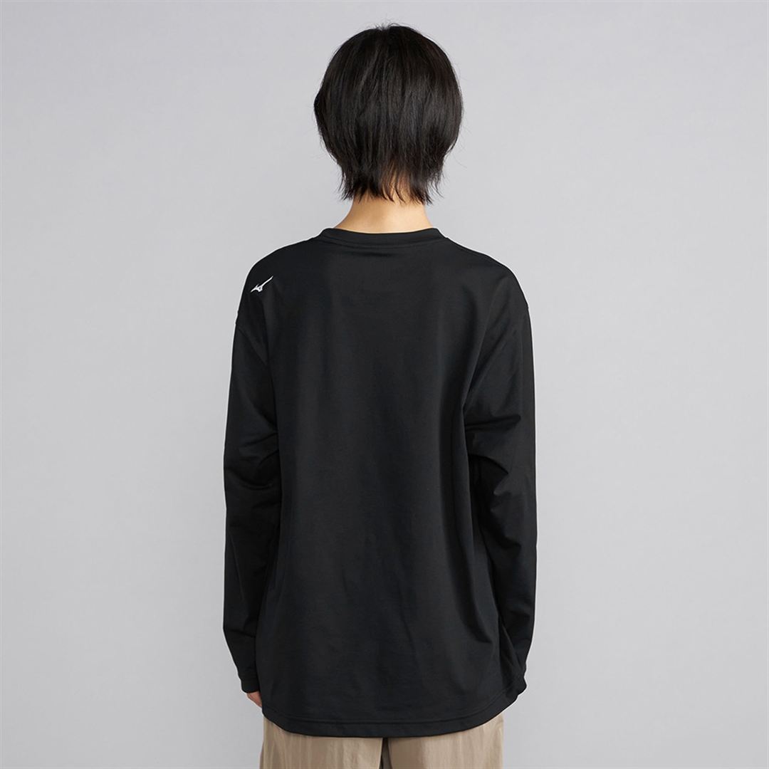 ワードマークロゴロングスリーブTシャツ ブラック XL