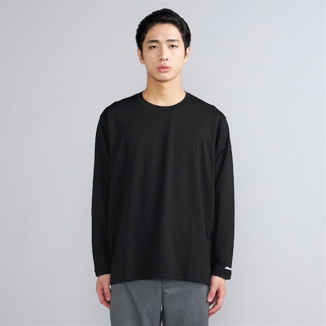 ワードマークバックロゴロングスリーブTシャツ ブラック XL