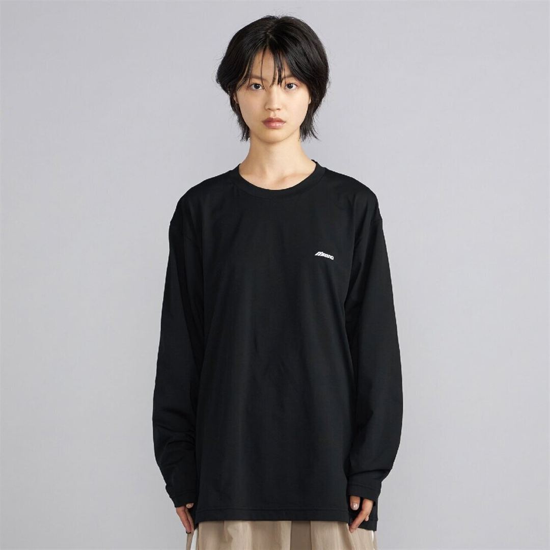 ワードマークバックグラフィックロングスリーブTシャツ ブラック M